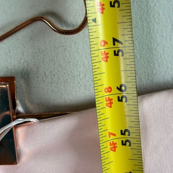 Zara Womens Bloggers Favorite Strapless Satin Effect Jumpsuit Pale Pink Medium - Picture 4 of 13